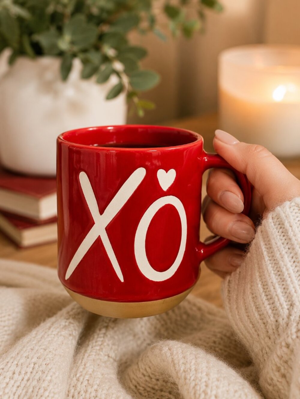 Red XO Mug